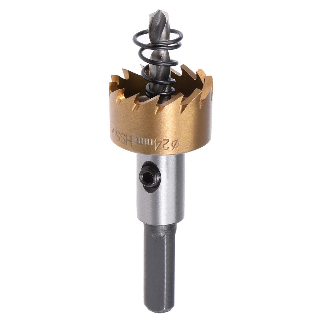 Sourcingmap 24mm HSS Drill Bit Hole Saw Stainless High Speed Steel Metal Alloy