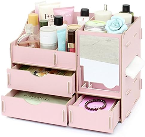 Amazon Com B S Feel Fashion Diy Wooden Makeup Storage Display Box