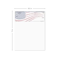 American Flag Blank Computer Checks / 250 Laser and