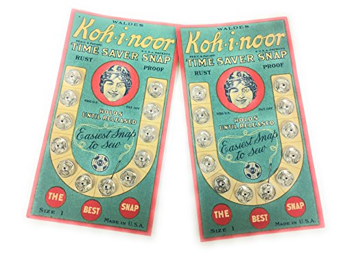 Vintage 24 silver Snap Fasteners ,#1 ,Mint Condition