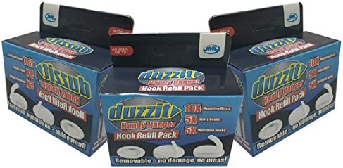 Duzzit Handy Hanger Home Hooks Holder(30Hooks Refill Pack)