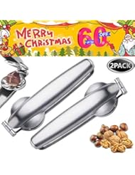 Nutcracker Chestnut Clip, 304 stainless steel chestnut opener, Nut Cracker Sheller Walnut Pliers, Multifunctional Metal Nut Opener Plier for Kitchen Tools