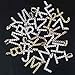 GUCY Hip Hop Jewelry Tennis Letters Pendant Chain Iced out CZ Lab Diamond Letter Chains Custom Necklace Name for Men Women(Gold D, 24)