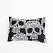 SDIII 3PC Black and Cream Skull Bedding Microfiber King Skeleton Duvet Cover Set