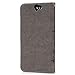 HTC One A9 Case Wallet, MOLLYCOOCLE PU Leather Wallet Embossed Florals Kickstand Magnetic Flip Case Card Holders & Hand Strap Case Cover for HTC One A9 -Gray