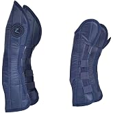 HORZE Horse Shipping Boots Set of 4 - Peacoat Dark Blue - Horse