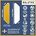 Rug Gripper Tape Pads 8pcs [Anti Slip, Non Skid] Carpet Corners Easily Stick Rugs to Floor, [Reusable] Uses Kraftex Double Sided Carpet Tape [Grips Any Floor] No Damage to Hardwood, Wooden Floor