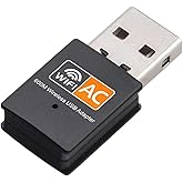 USB Wireless Adapter 600Mbps Realtek RTL8811CU Chipset Mini Type Dual Band 11AC WiFi Dongle IEEE 802.11 a b g n ac for Laptop