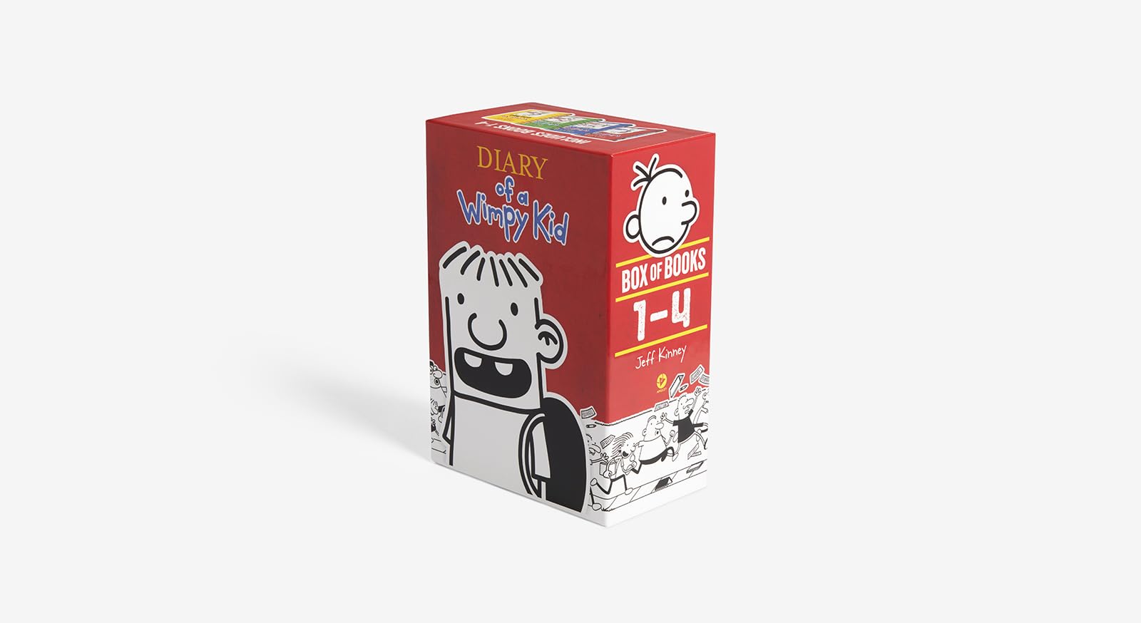 Diary of a Wimpy Kid Box of Books 1-4 Hardcover Gift Set: Diary of a Wimpy Kid, Rodrick Rules, The Last Straw, Dog Days