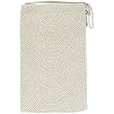 Bamboo Trading Company SHB467 Pearl Galapagos Club Bag, 7-inch Height, White