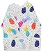 Pikababy Long Sleeved Bib | Easy-Wear & Take-off Bibs with Pocket | Washable Easy-Clean Bibs | Waterproof Baby Bibs | Stain & Odor Resistant Smock | Baby Boy Girl | 6-24 Months (Pineapple)