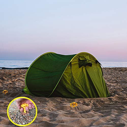 Canopy Stakes Camping Stakes Beach Tent Stakes Heavy Duty Screw Shape 25 cm 10 inch - 10 Pack