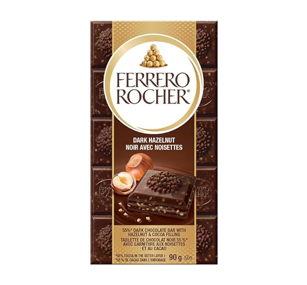 FERRERO ROCHER DARK CHOCOLATE BAR, 55% DARK WITH...