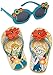 Disney Store Anna and Elsa Flip Flop Sandals and Sunglasses Set, Size 9-10 US Toddler