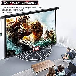 Aoxun 100" Motorized Projector Screen - Indoor and