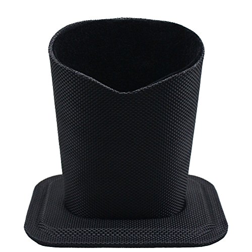 Mustar Eyeglass Holder,Black Oxford Cloth Glasses Stand Case,Velvet Lined Protective Eyeglasses Case for Desks or Nightstands
