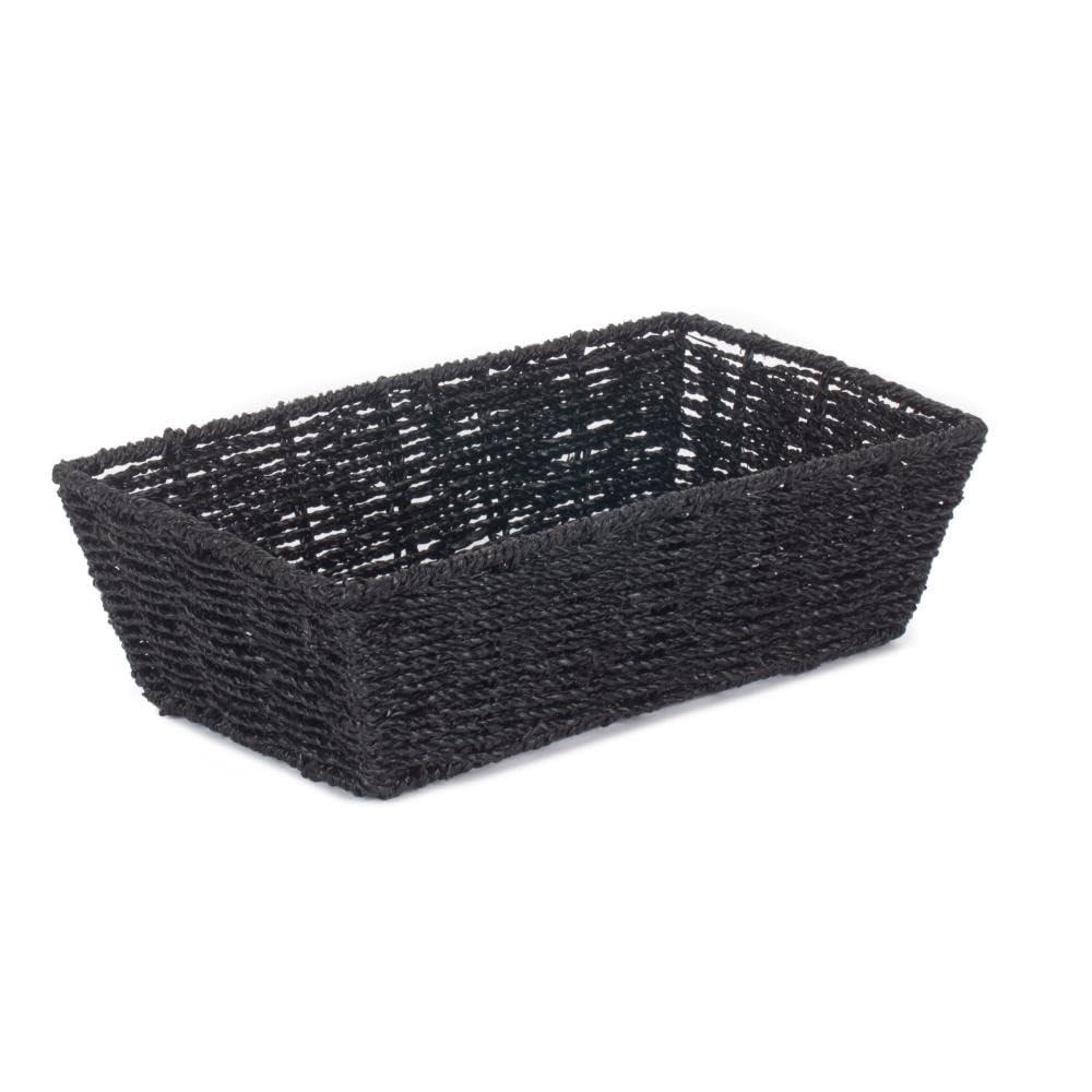 Red Hamper PT123 Small Black Paper Rope Tray, Wicker, Brown