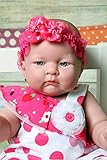 Girl vinyl anatomically correct with detailed baby wrinkles real cute girl doll Washable Berenguer Realistic 18