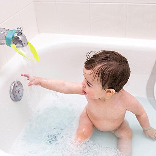 Anpatio 2pcs Cartoon Faucet Extender Adjustable Bath Spout Faucet Cover Safety Sink Handle Extension for Kids Toddlers Hand Washing Kitchen Bathroom Wash Basin Bathtub Accessory - Thumbnail 3