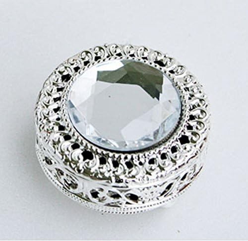 Mini Circular decorative Jewelry Box organizer Case