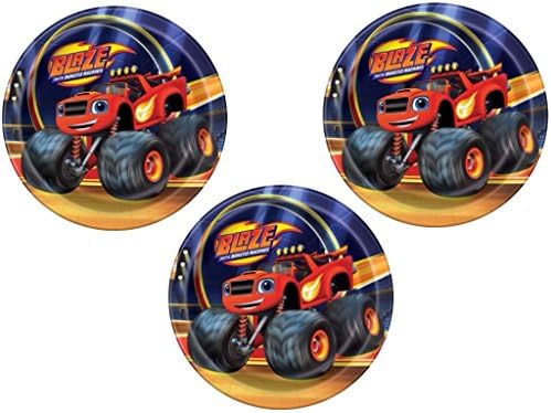 Nickelodeon Blaze Monster Trucks Dessert Plates Pack 24ct