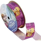 Offray Frozen Craft Ribbon, 7/8-Inch by 9-Feet, Purple Family Forever