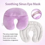 NEWGO Face Heating Mask Microwavable Heating Pad Purple view 2