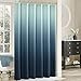 DS BATH Ombre Blue Popular Fabric Modern Shower Curtain,Contemporary Printed Waterproof Polyester Bathroom Curtains,72