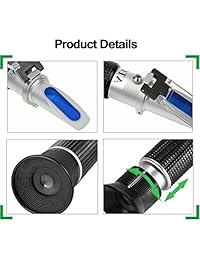 Aqueous Lab Refractómetro para miel, refractómetro rango de escala 58 90