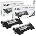 LD © compatible with Brother Set of 2 TN450 High Yield Toner Cartridges for DCP-7060D, DCP-7065DN, HL-2130, HL-2132, HL2230, HL-2240, HL2240D, HL-2242D, HL-2250DN, HL-2270DW, HL-2280DW, Intellifax 2840, Intellifax 2940, MFC-7240, MFC7360N, MFC-7460DN and MFC-7860DW Printers