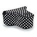 USA GEAR DSLR Camera Sleeve with Neoprene Protection, Holster Belt Loop and Accessory Storage - Compatible with Canon EOS Rebel T7, 850D, 250D, SL3, R7, Nikon D3500, D5600, and More (Polka Dot)