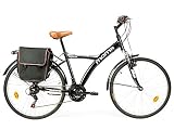 Moma - Bicicleta Híbrida SHIMANO. Aluminio, 18 velocidades, ruedas de 26', suspensión