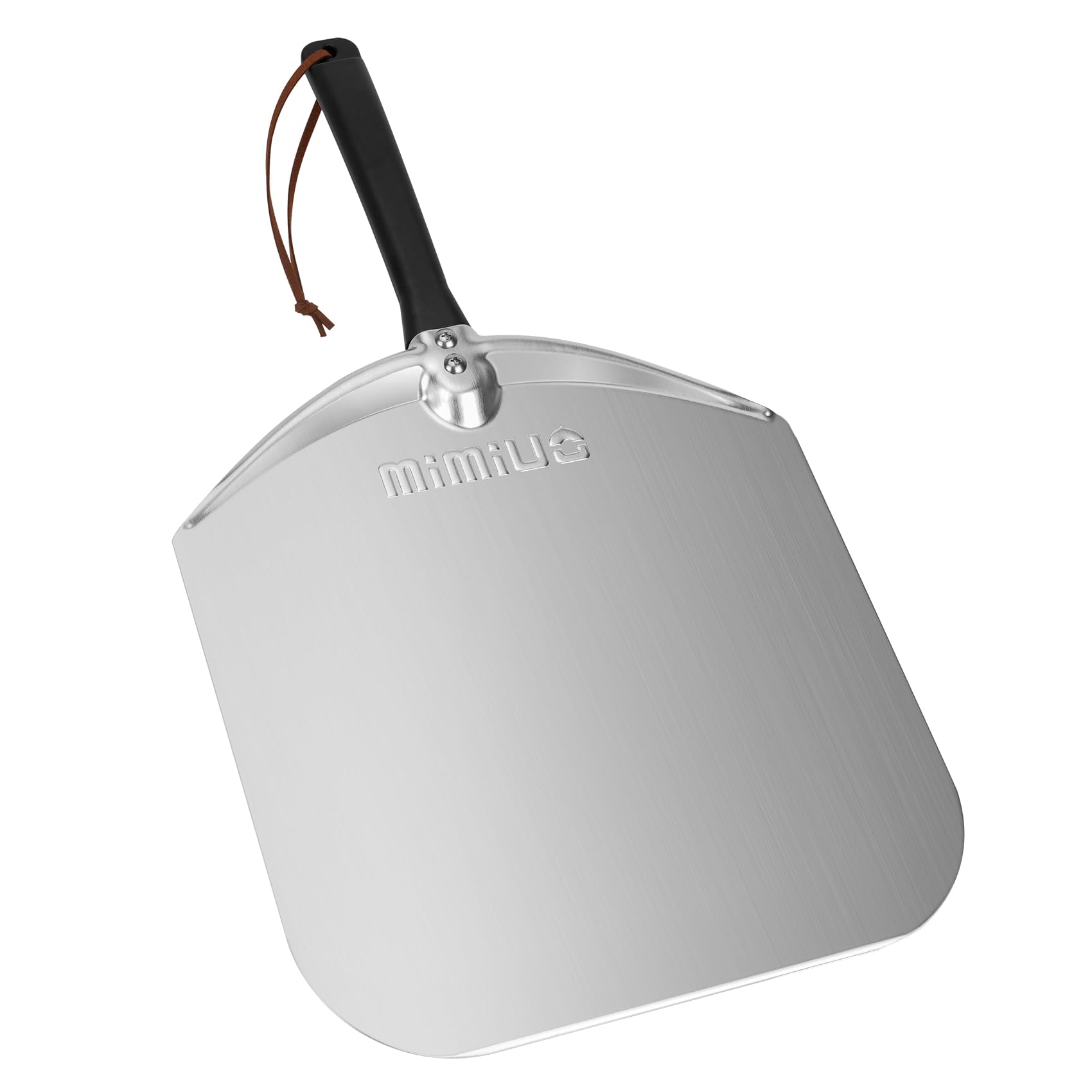 onlyfire Mimiuo 12" × 14" Aluminum Pizza Peel, Pizza Paddle for Baking Homemade Pizza