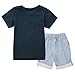 Mini Bitty Boy's Summer Cotton T-Shirt Casual Shorts Cute Print Clothes Set