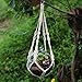 WITUSE Macrame Plant Hangers, Plant Holder, Outdoor Indoor Plant Hangers for Hanging Plants- Cotton Rope (4 Legs, 20 Inches)