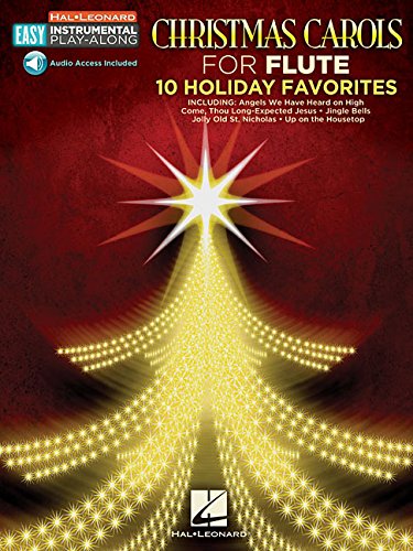 Christmas Carols: Flute Easy Instrumental Play-Along Book with Online Audio Tracks (Hal Leonard Easy Instrumental Play-Along)
