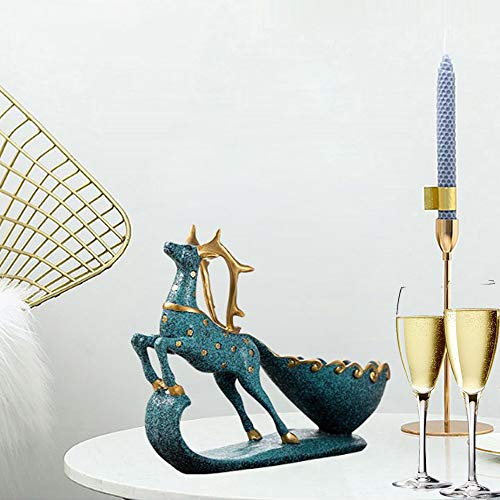 Ceramic Reindeer Wine Rack Stand - Image 4