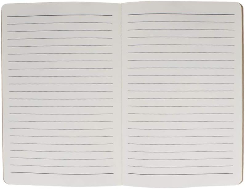 YBCPACK 12 Pack Lined Notebooks Kraft Brown Cover Journal Notebook for Students Travelers, Office - Image 4