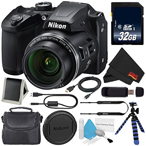 Nikon-COOLPIX-B500-Digital-Camera-Black-26506-32GB-SDHC-Class-10-Memory-Card-Flexible-Tripod-with-Gripping-Rubber-Legs-Small-Soft-Carrying-Case-Micro-HDMI-Cable-SD-Card-USB-Reader-Bundle