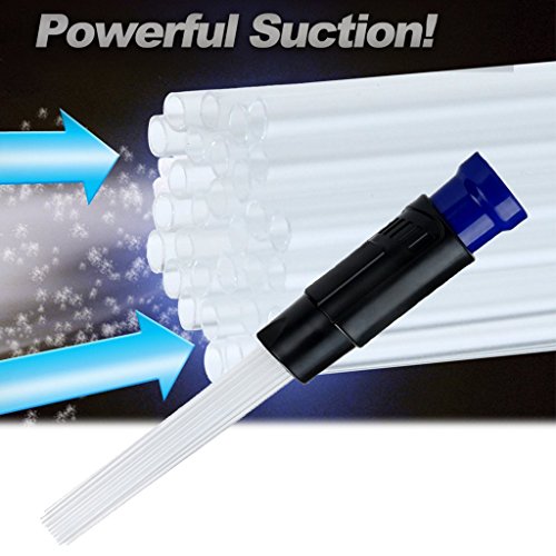 Gatycallaty As Seen On TV 2018 Brush Cleaner Remover Universal Vacuum Attachment-Air Vents/Keyboards/Drawers/car/Tools/Crafts/Jewelry/Plants(Blue) (Blue) - Thumbnail 7