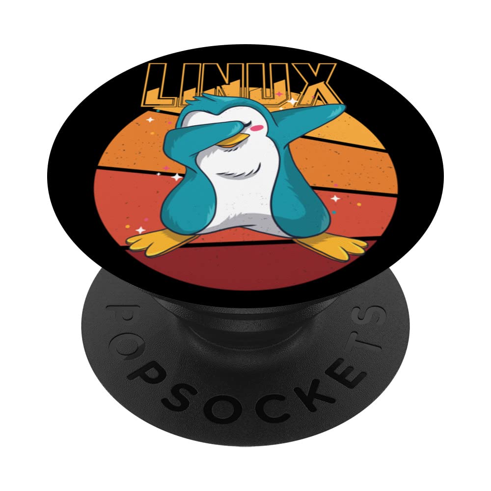 Geek Linux Root Party Penguin Nerd Programmer Computer PopSockets Swappable PopGrip