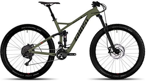 Ghost H AMR 6.7+ AL 27,5+" MTB Full Suspension black/olive 2018 Full suspension enduro bike