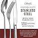 20 Piece 18/10 Stainless Steel Silverware Set - Multipurpose Flatware Utensils for Party, Wedding, Restaurant, Home Dining, Elegant Mirror Finish - Durable, Dishwasher Safe - Service for 4 - by Swiffe
