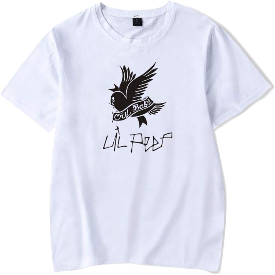 Siskey Lil Peep Shirt,Lil-Peep Rapper Shirt Cry Baby Hell Boy Music Tshirt Gift,Hip Pop Rap Lil PEEP Short Sleeve T-Shirt,Unisex T-Shirt Printing Shirt Short Sleeve