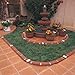 Argee RG840S Let's Light It 40-Foot Decorative Plastic Brick Edging with 6 Built-In Solar Lights, Terra Cotta
