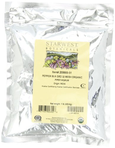 UPC 767963026026, Starwest Botanicals Organic Pepper Black Medium Grind, 1-pound Bag