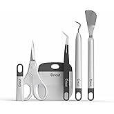 Cricut Basic Tool Set - 5-Piece Precision Tool Kit for Crafting and DIYs, Perfect for Vinyl, Paper & Iron-on Projects, Great Companion Cutting Machines, Gray
