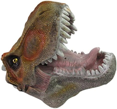 D6502 - 1 dinosaur mask adult size green