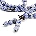 Jovivi 8mm Natural Sodalite Stone Healing Gemstone 108 Prayer Beads Mala Stretch Bracelet Necklace