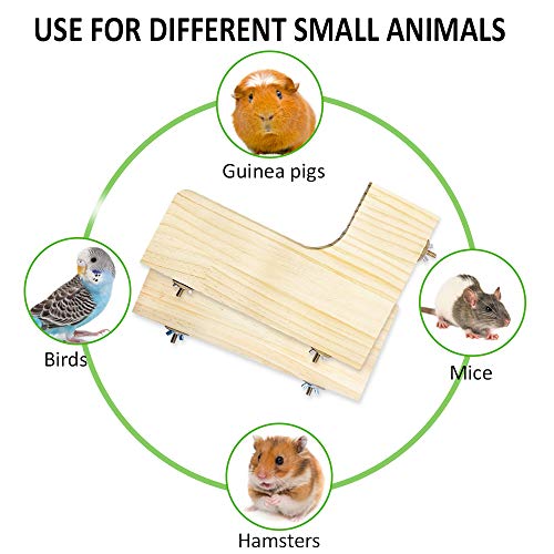 LShaped Activity Platform, Cage Shelf, Wood Ledge, Shelves, Cage